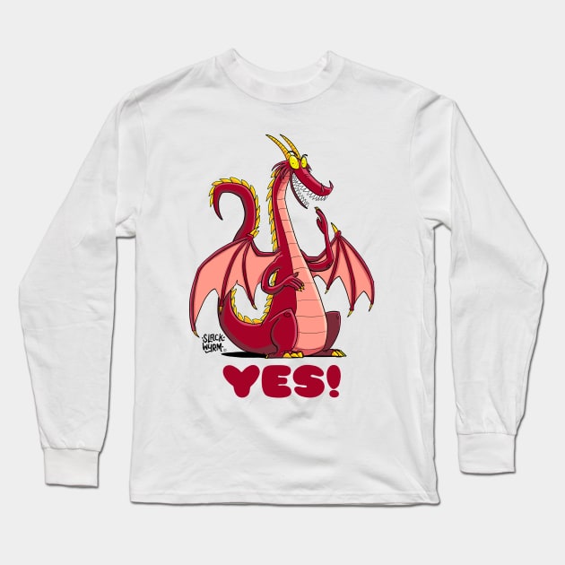 Hildegard says YES! Long Sleeve T-Shirt by Slack Wyrm